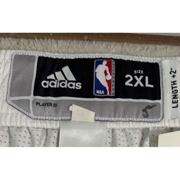 Toronto Raptors Adidas NBA Game Worn Pants Austin Daye Tearaways 2XL + 2" White - Picture 8 of 16